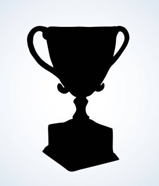 Altın Kupası şampiyonluğu. Vektör çizim