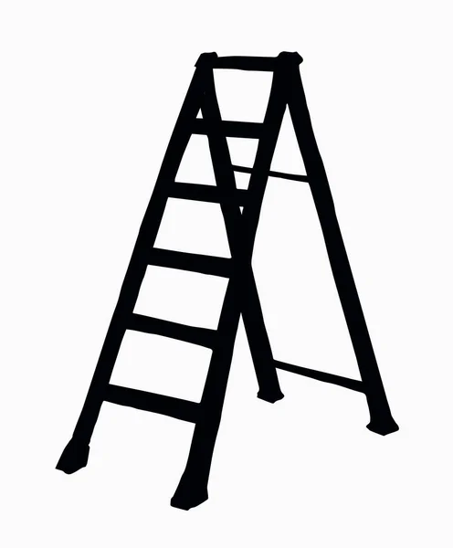 Folding stepladder. Vector drawing icon — Stock Vector