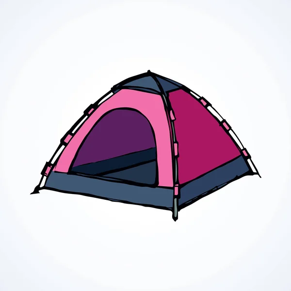 Tent. Vector tekening — Stockvector