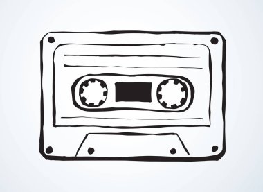 Kaset. Vektör çizim