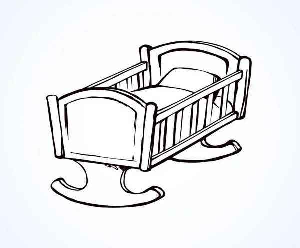 Cradle. Vector drawing — Stock Vector
