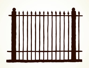 Çit. Vektör çizim