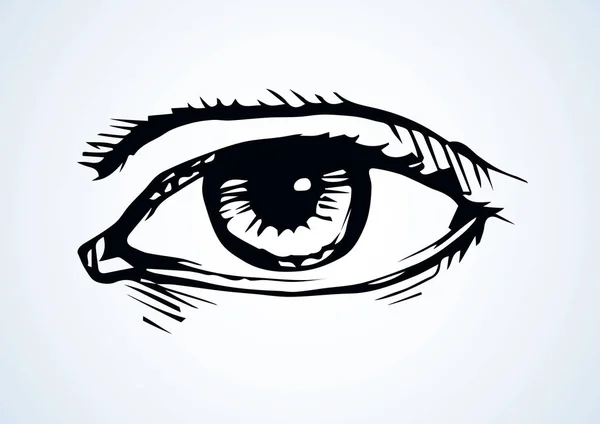 Oko. Symbol ikony vektorového kreslení — Stockový vektor
