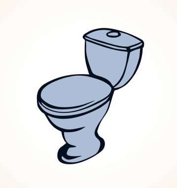 Tuvalet. Vektör çizim