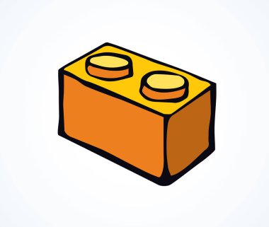 Lego. Vektör çizim 
