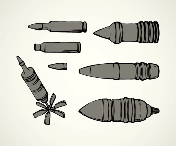 Military rocket. Vector drawing — Stock Vector