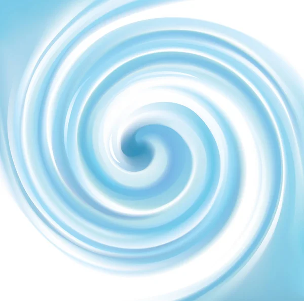 青い渦巻く水テクスチャのベクトルの背景 — ストックベクタ