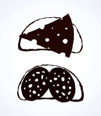 Somun parçası. Vektör çizim