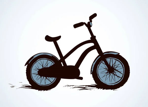 Le vélo. Dessin vectoriel — Image vectorielle