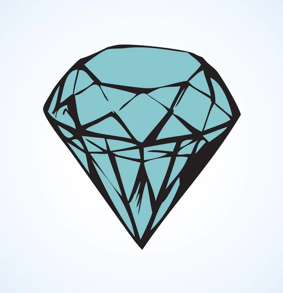 Diamante. Boceto vectorial — Archivo Imágenes Vectoriales