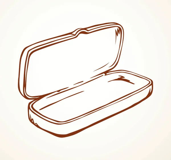 Glasses case. Vector drawing — Stock Vector