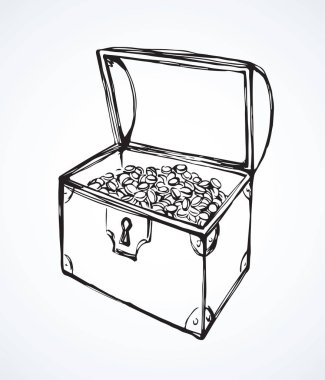 Göğüs. Vektör çizim