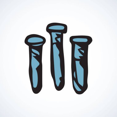 Test tüpleri. Vektör çizim