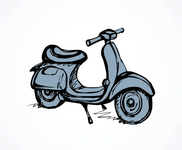 Motorcykel. Vektorritning — Stock vektor