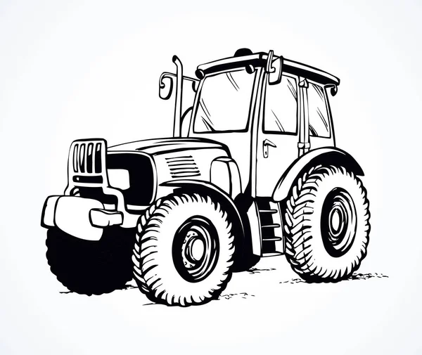 Tractor. Vector drawing — Stock Vector