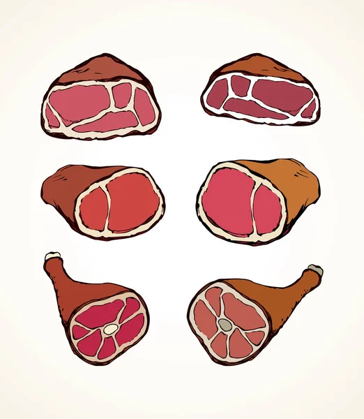 Fleisch. Vektorzeichnung — Stockvektor