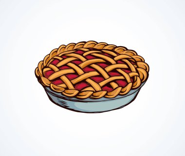 Pasta. Vektör çizimi