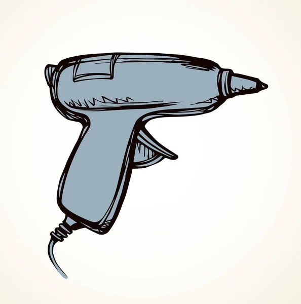Pistola de cola. Desenho vetorial — Vetor de Stock