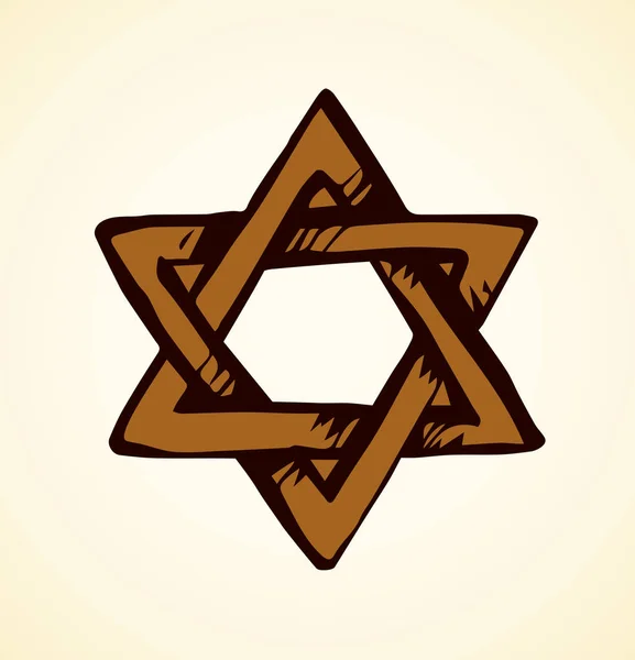 Symbole des fêtes juives. Dessin vectoriel — Image vectorielle