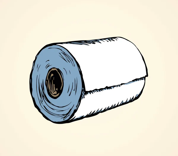 Du papier toilette. Dessin vectoriel — Image vectorielle