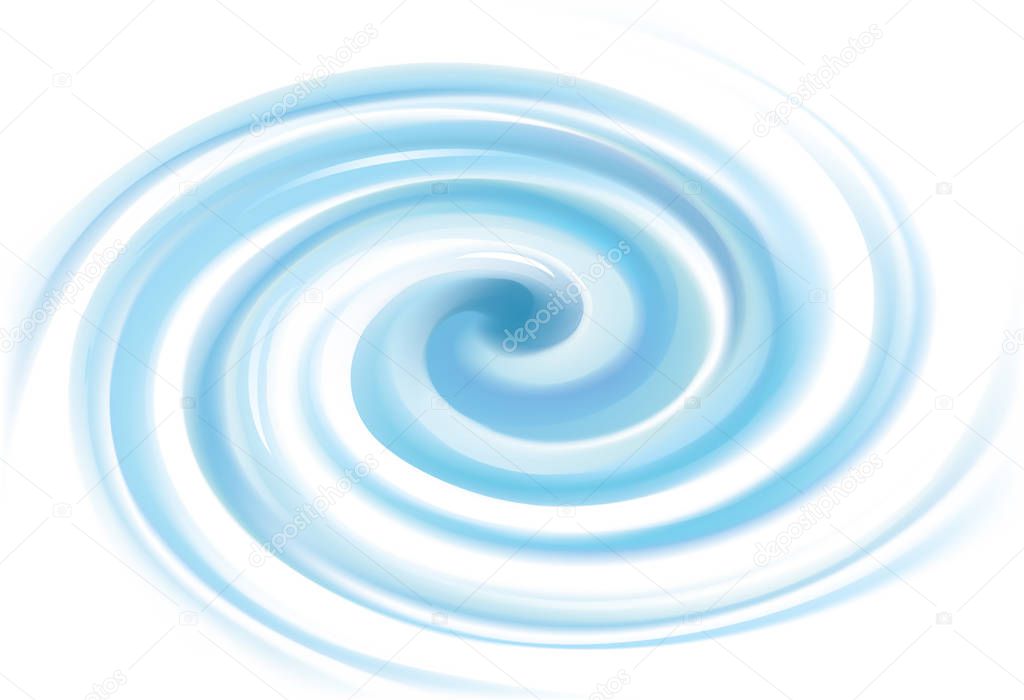 Vector background of blue swirling water texture 