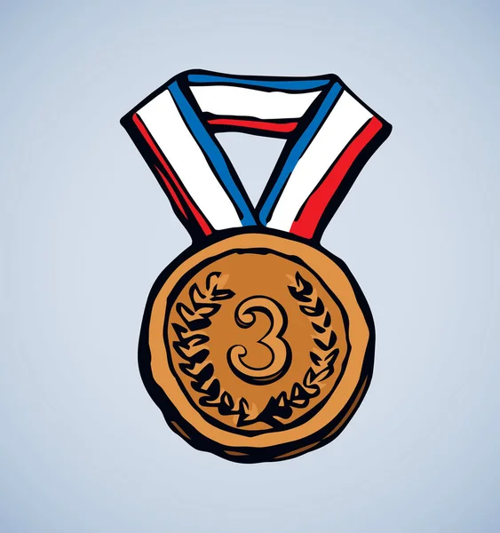 Médaille. Dessin vectoriel — Image vectorielle