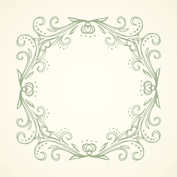 Vignette. Vector drawing