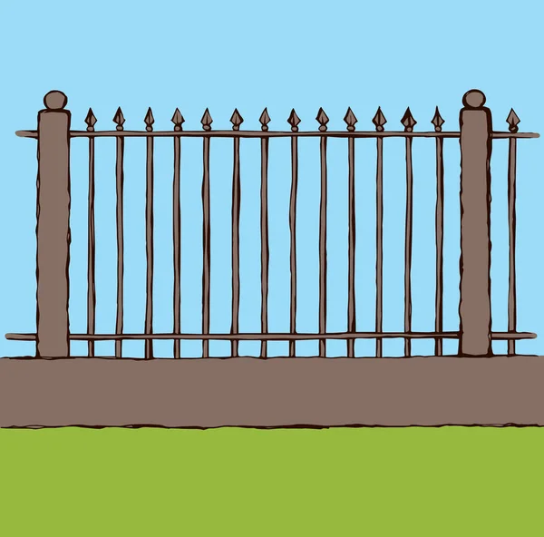 Fence. Vector drawing — Stock Vector