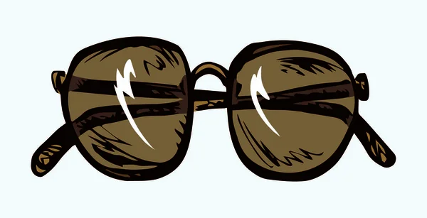 Složené brýle. Ikona vektorového kreslení — Stockový vektor