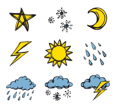 Doğa işaret. Vektör çizim