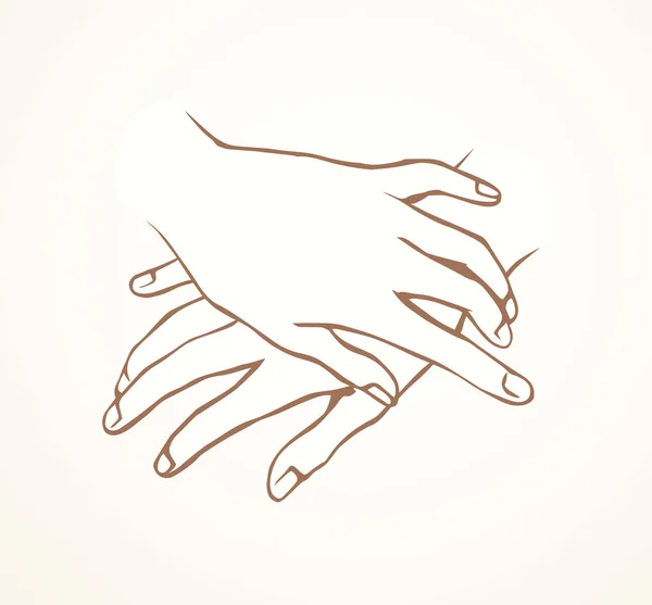 Расслабленная рука. Векторный рисунок — стоковый вектор