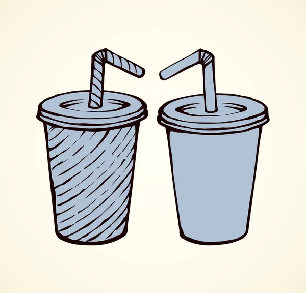 Cocktail. Dessin vectoriel — Image vectorielle