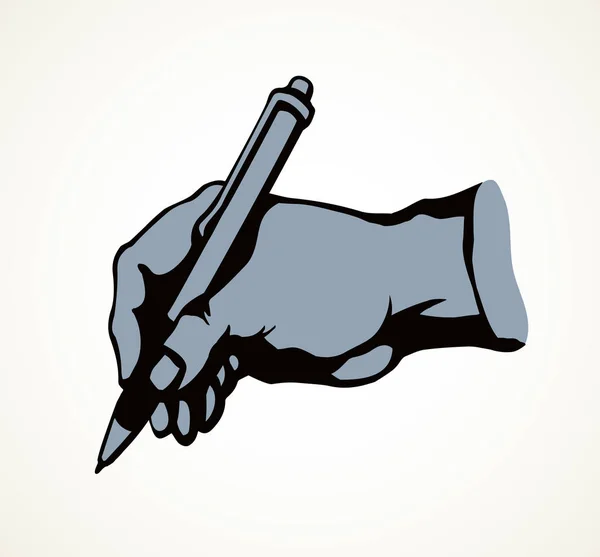 Het schrijven van hand. Vector tekening — Stockvector