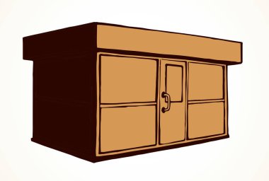 Dükkanı durak. Vektör çizim