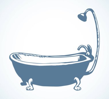 Banyo. Vektör çizim simgesi işareti