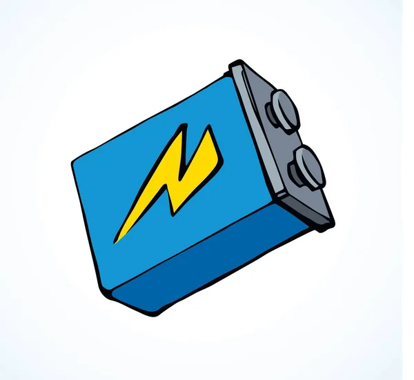 Batterij. Vector tekening — Stockvector