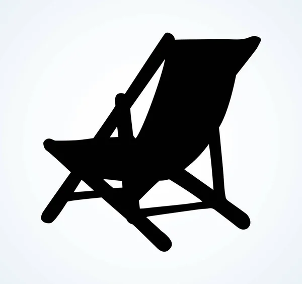 Silla De Playa Dibujo a Pulso Del Vector Ilustración del Vector -  Ilustración de arte, banco: 149461233