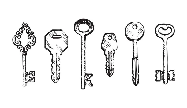La llave. Dibujo vectorial — Vector de stock
