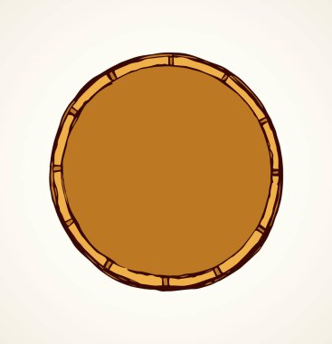 Yuvarlak çerçeve. Vektör çizimi