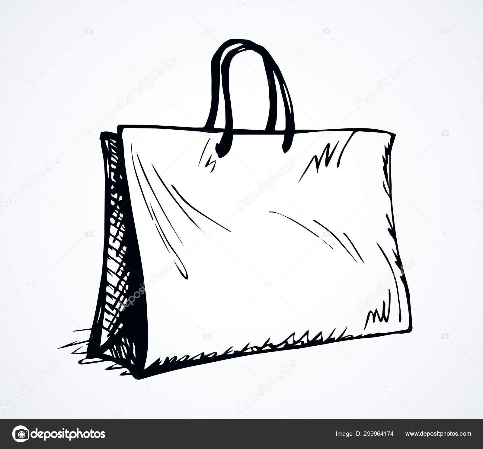 Paper bag for Vector drawing Stock Vector by ©Marinka
