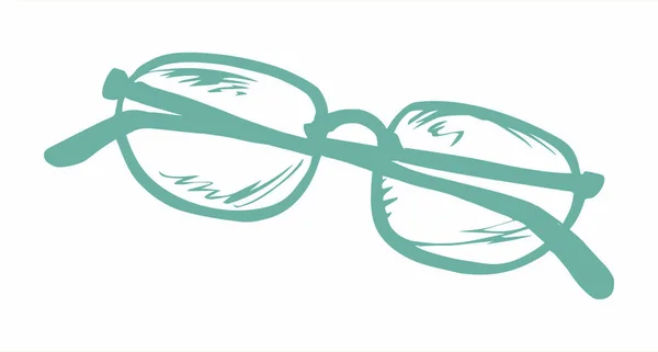 Lunettes pliées. icône de dessin vectoriel — Image vectorielle