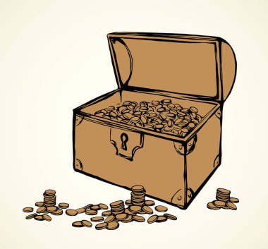 Göğüs. Vektör çizim