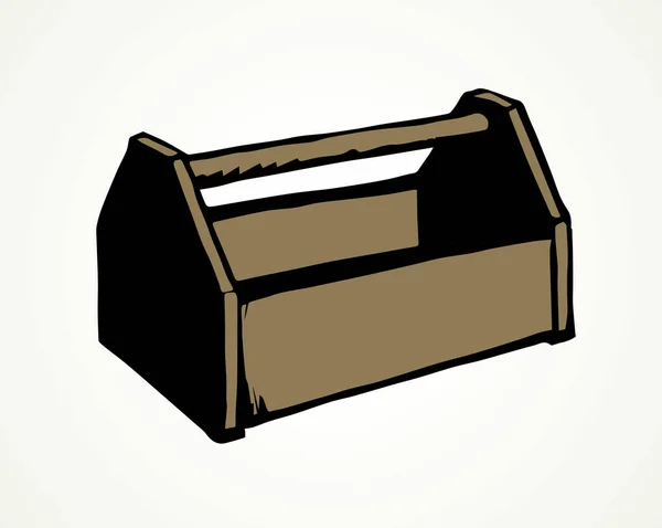 Caja de herramientas. Dibujo vectorial — Vector de stock