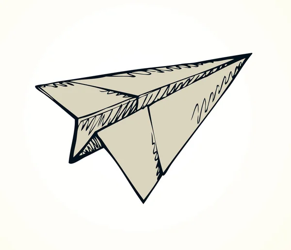 紙飛行機。ベクトル描画 — ストックベクタ