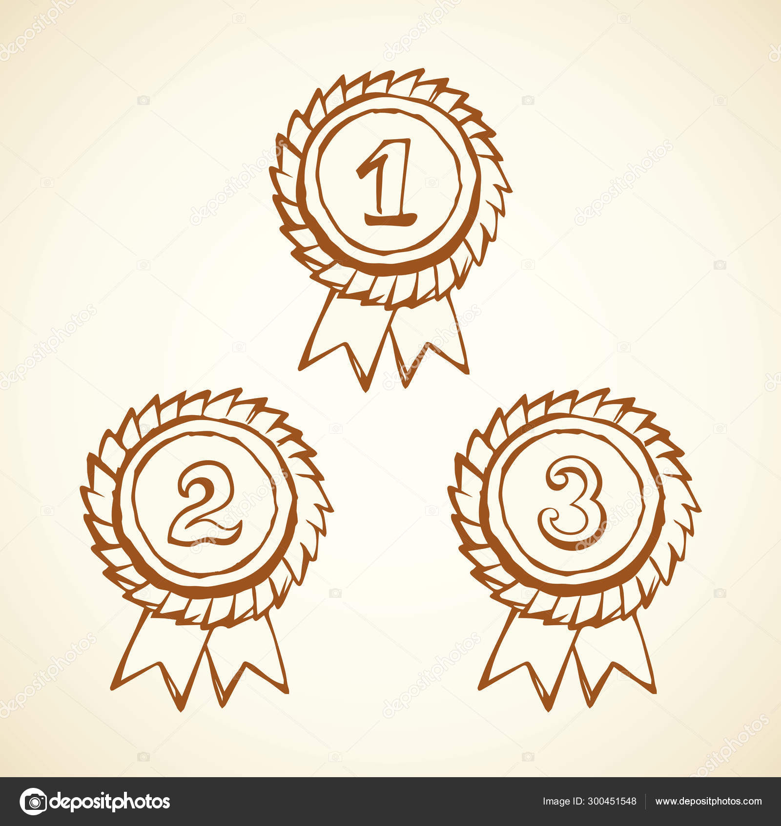 Érem. Vektoros rajz Stock Vektor: ©Marinka 300451548