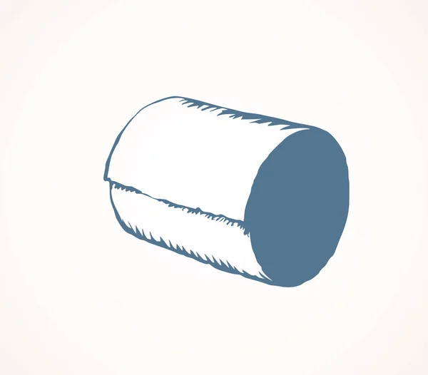 Du papier toilette. Dessin vectoriel — Image vectorielle