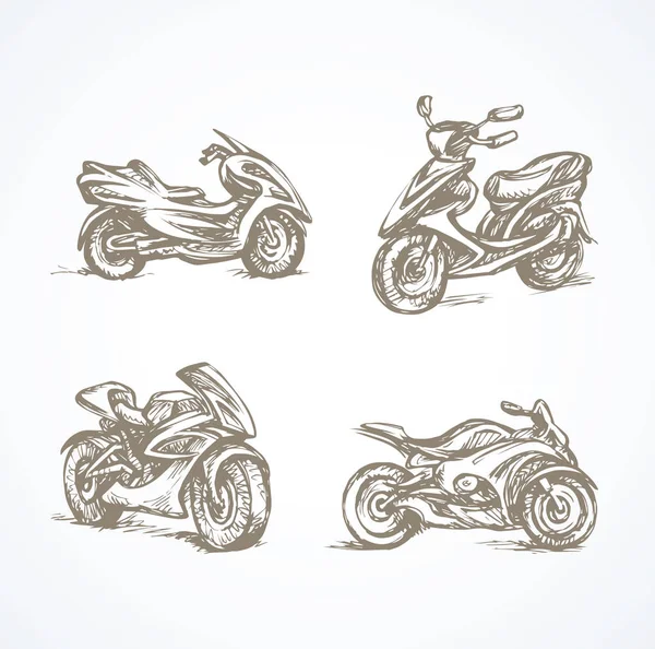 Motocicleta. Desenho vetorial imagem vetorial de Marinka© 146558485