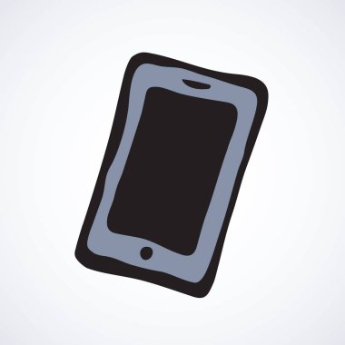 Hareket eden telefon. Vektör simgesi