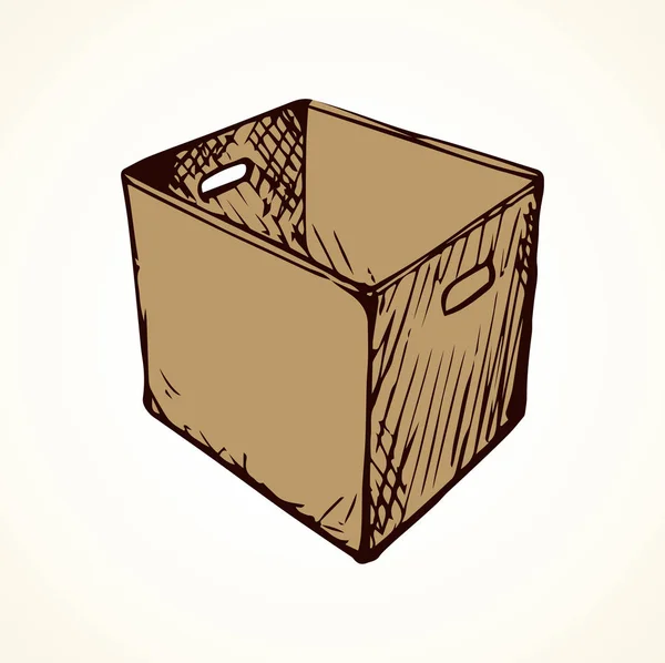 Χάρτινο κουτί. Εικονίδιο διανυσματικού σχεδίου — Διανυσματικό Αρχείο