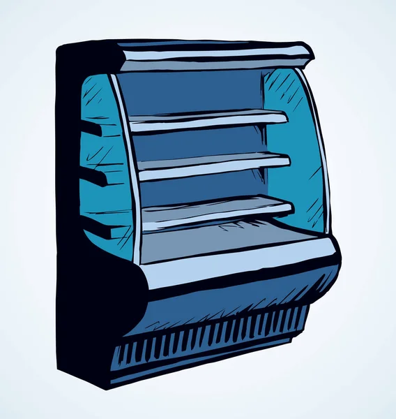 Congelatore da conservare. Disegno vettoriale — Vettoriale Stock